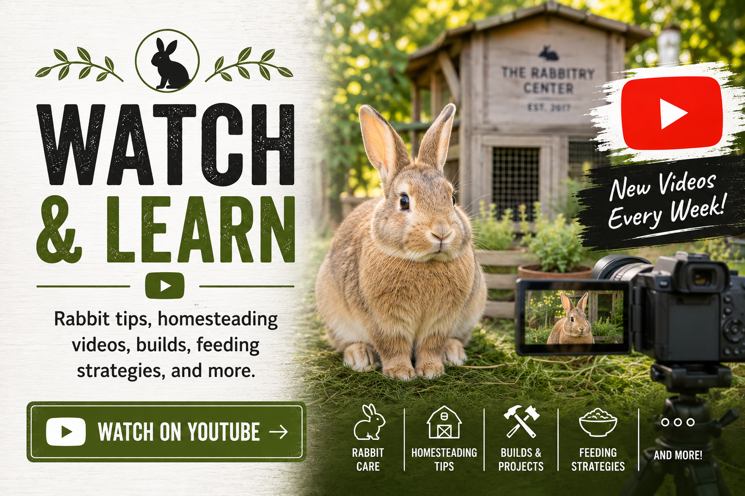 Rabbits • Homesteading • Education - The Rabbitry Center